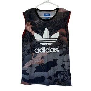 Adidas x Rita Ora Kimono Print Tank Top Size S UK 10 Japanese Inspired